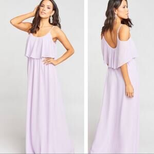 Show me Your MuMu NWT Caitlin Ruffle Maxi Dress S